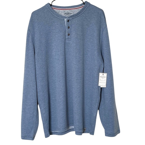 Flag & Anthem Henley Shirt Stretch Comfort Long Sleeve Casual Button XL | $39.50 - Picture 3 of 9